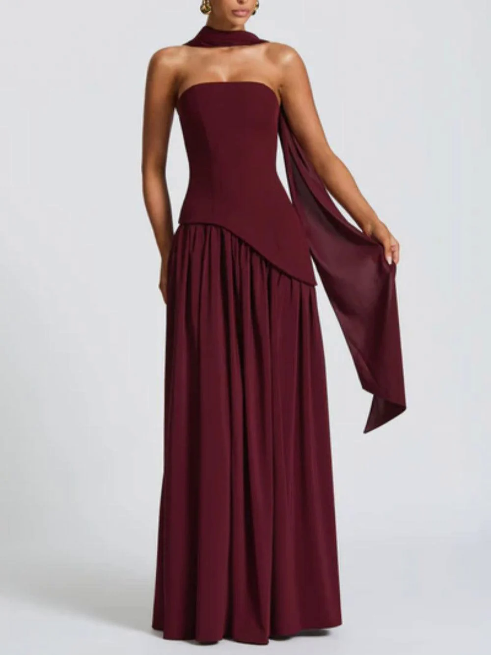Maliyah Maxi Dress - Cherry Lacquer