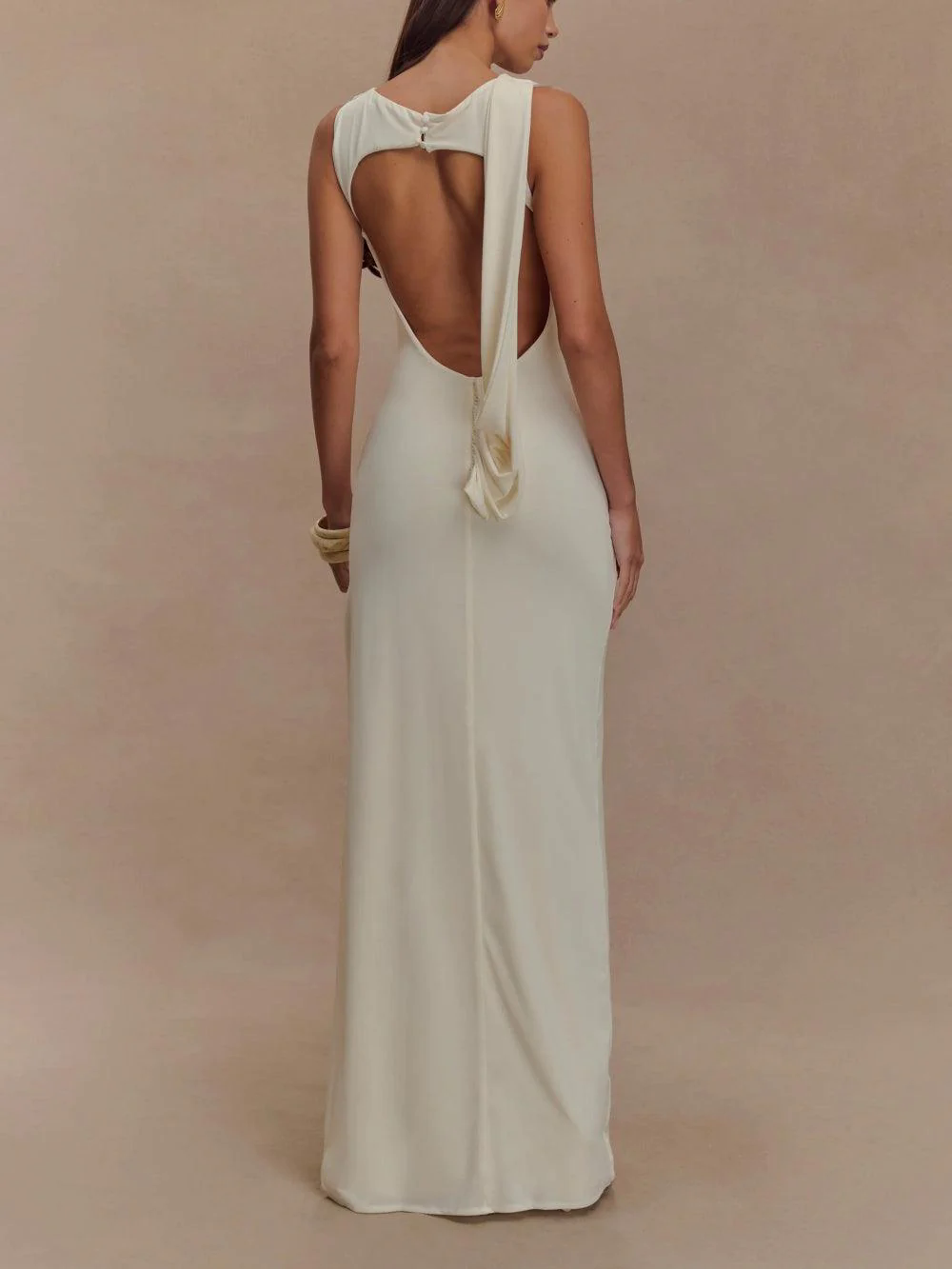 Slinky Drape Maxi Dress
