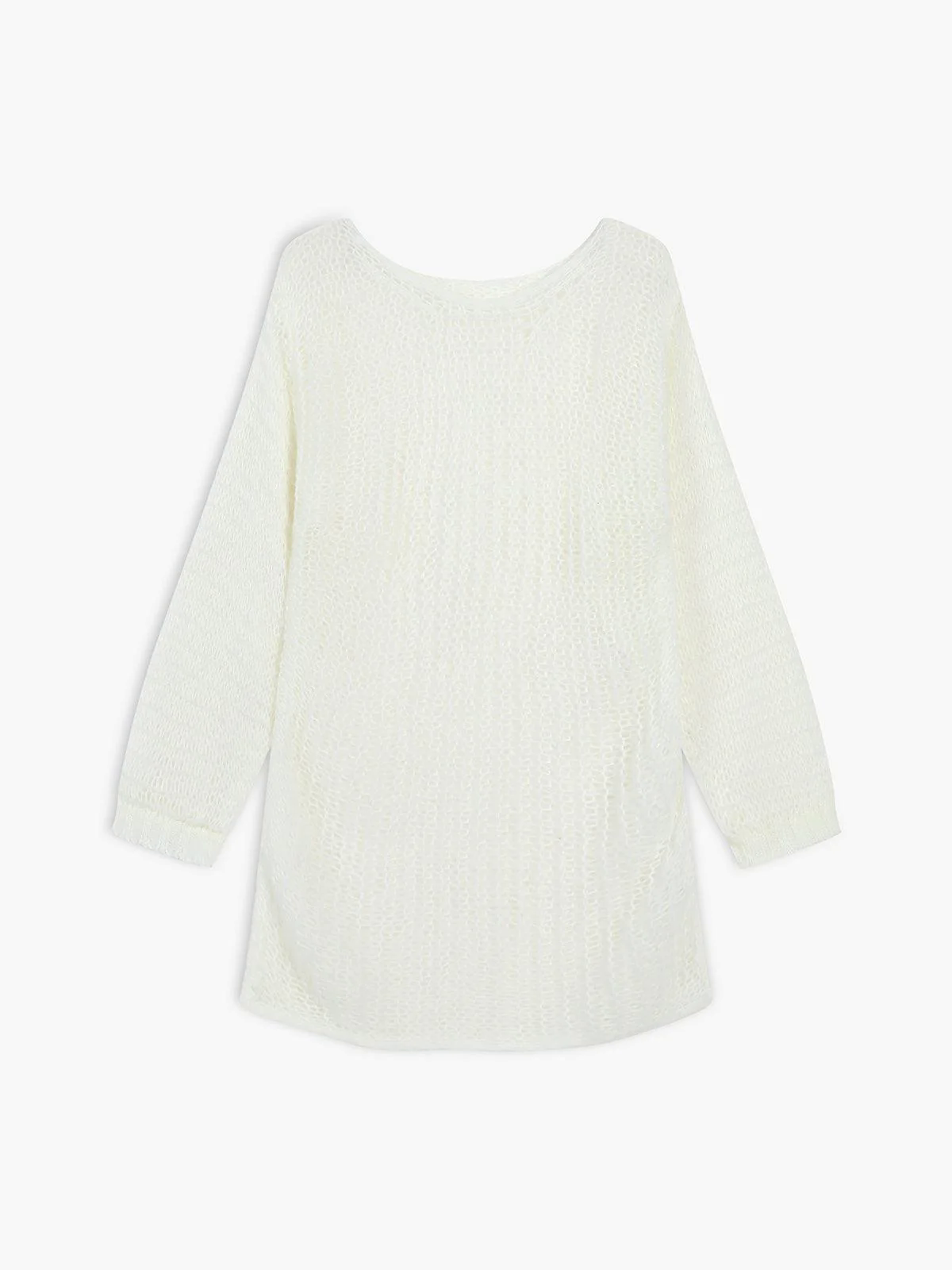 Open Knit Oversized Sweater