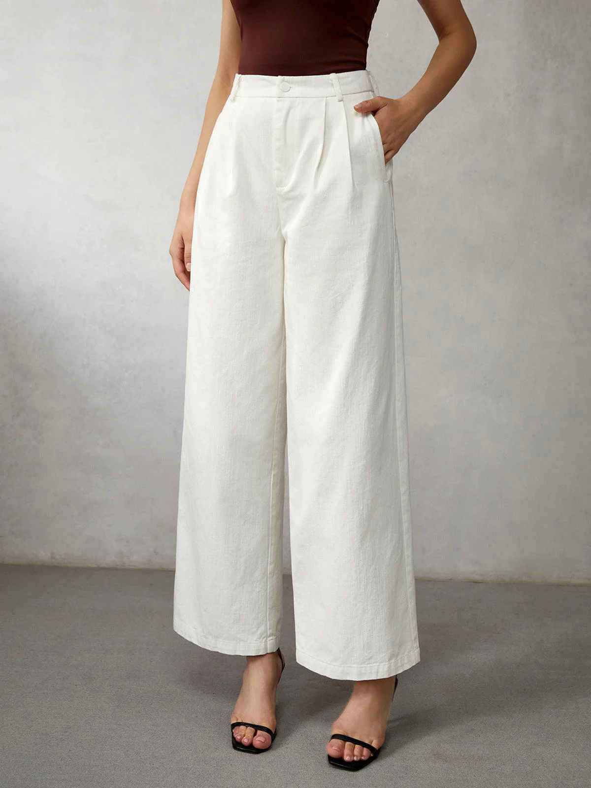 High Waisted Wide Leg Jeans