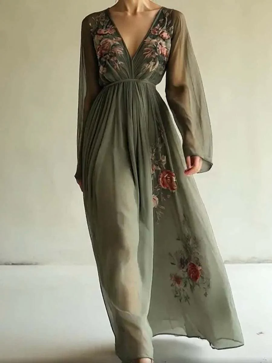 Chiffon Fashion Printed Dress