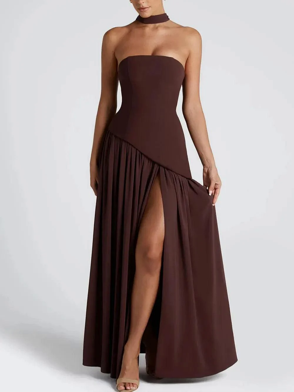 Maliyah Maxi Dress - Cherry Lacquer